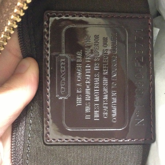 Sold Coach bag. golden brown authentic tote. NWT - Picture 4 of 4