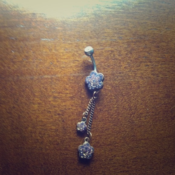 Dangly belly button ring