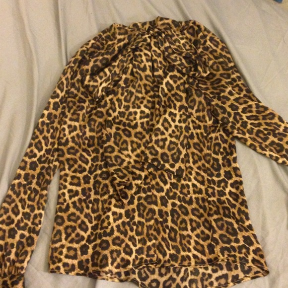 Cheetah Print Michael Kors Blouse
