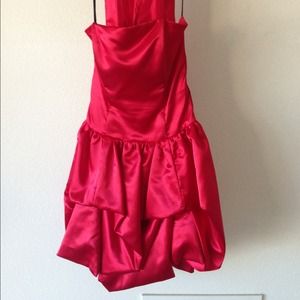 Red formal dress