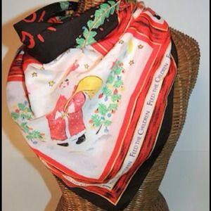 Vintage Christmas Scarf
