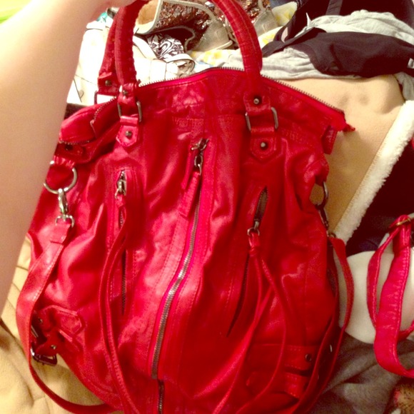 Deena and Ozzy hobo red bag.