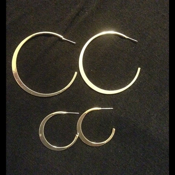 Silver hoops