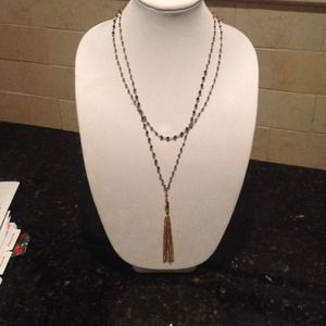 Gitane tassel necklace- gold. Wear long or doubled