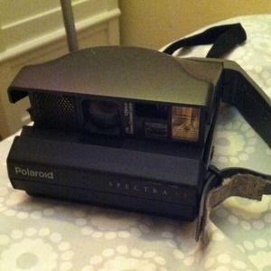 Old vintage polaroid camera