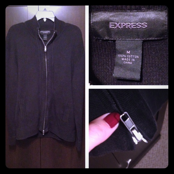 Mens express zip up sweater