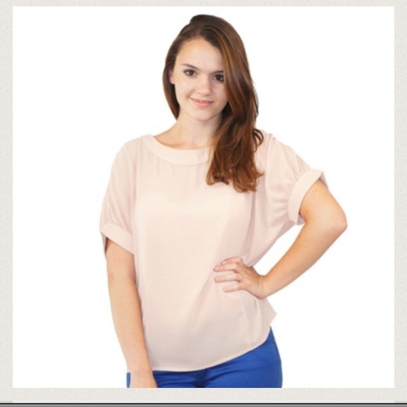 Gifted🎈Sheer pale pink blouse! - Picture 2 of 3