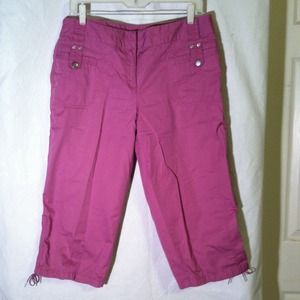 Ann Taylor Loft fuschia pink capris