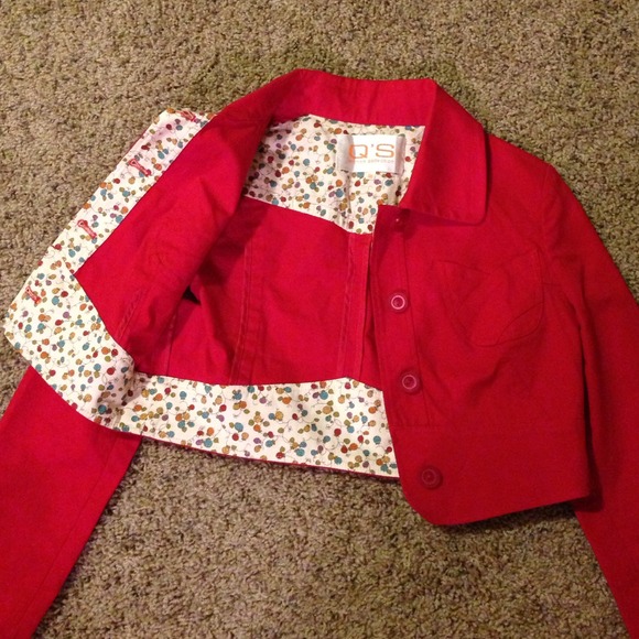Crop Jacket - Red - Picture 2 of 4