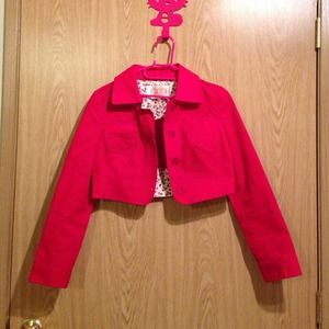 Crop Jacket - Red