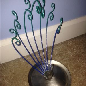 Peacock jewelry holder