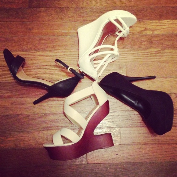 Shoes - White Wedges