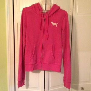 🚫HELD🚫 VS Pink Zip-up Hooded Sweatshirt