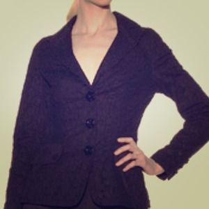 🚫SOLD🚫 Byron Lars black eyelet lace jacket XS 0