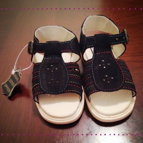 NWT Leather Upper Toddler Girl Sandals