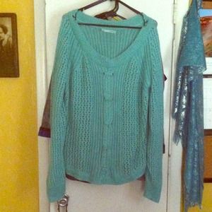 Maurice's teal knit sweater!!!