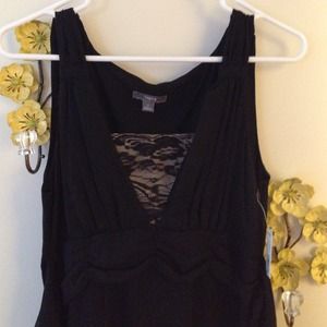 Black knee length dress