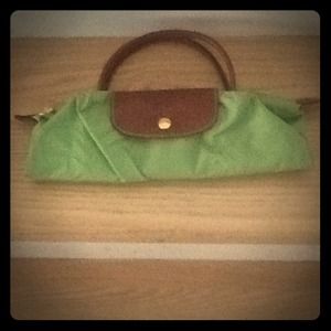 Small lime green longchamp bag