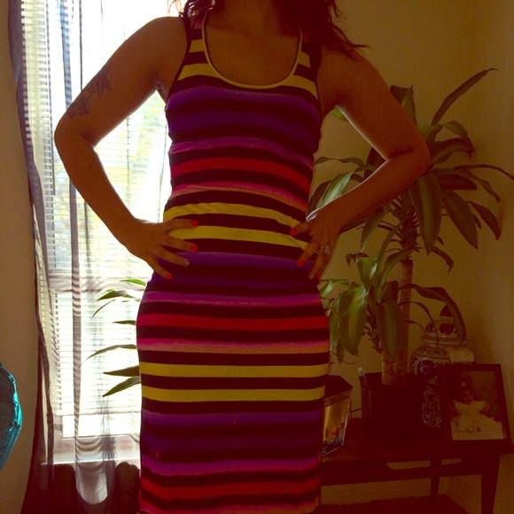 Maxi dress💜💛💚