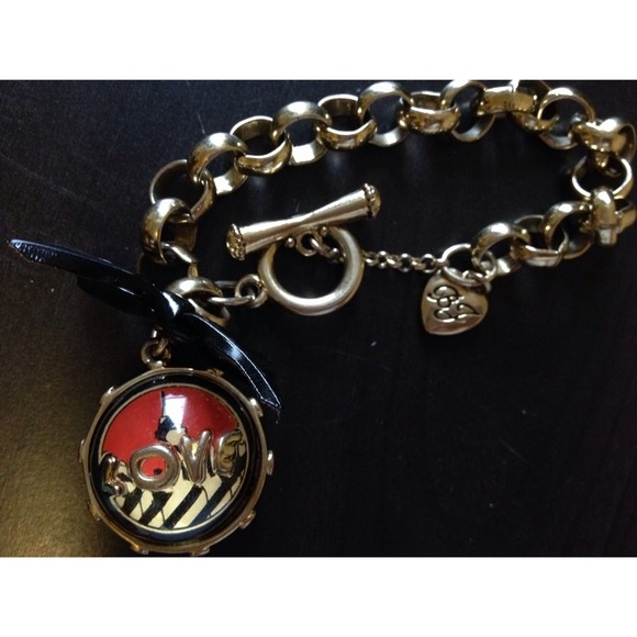 Gold Love Charm Bracelet - Picture 2 of 4