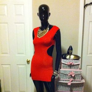 Sexy mini dress with side cut out. New w/o tags