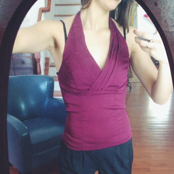 • Burgundy Halter Top •