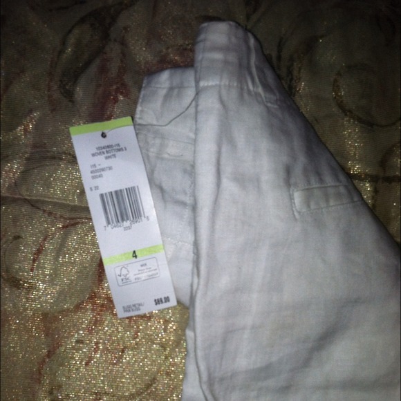 White jones New York linen pants