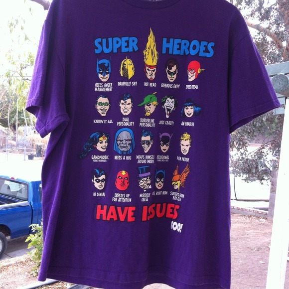 💜Purple super heroes tee💜