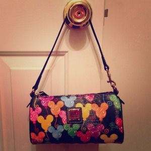 Dooney and Burke Mickey Balloon Barrel Bag