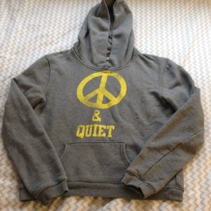 Peace and quiet hoodie