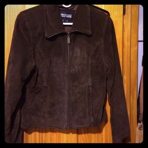 100% leather suede jacket