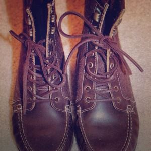 Sebago brown boots NEW