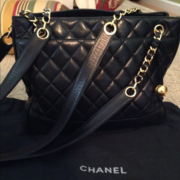 SOLD!!   Authentic CHANEL lamb skin tote!