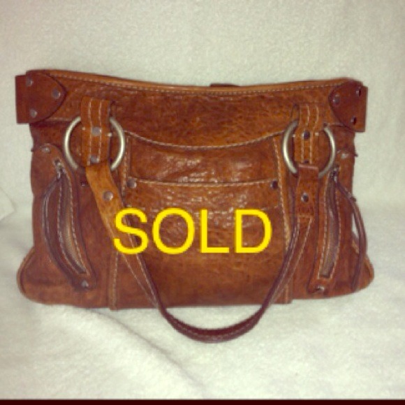 Ruehl Brown Leather Handbag by A & F