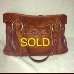 Ruehl Brown Leather Handbag by A & F