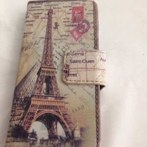 Eiffel Tower IPhone 5 ID holder case