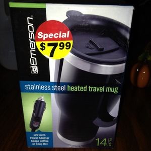 Heated traveling mug
