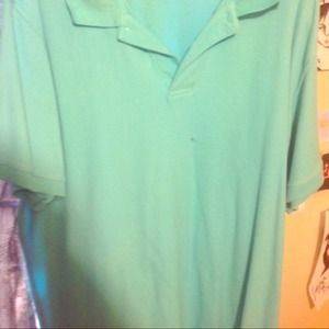 Blue polo shirt