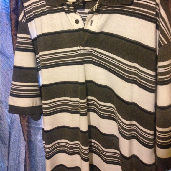 Black and white polo