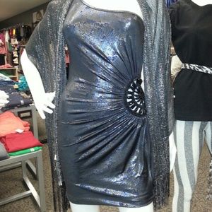 Sexy Club dress with shaw