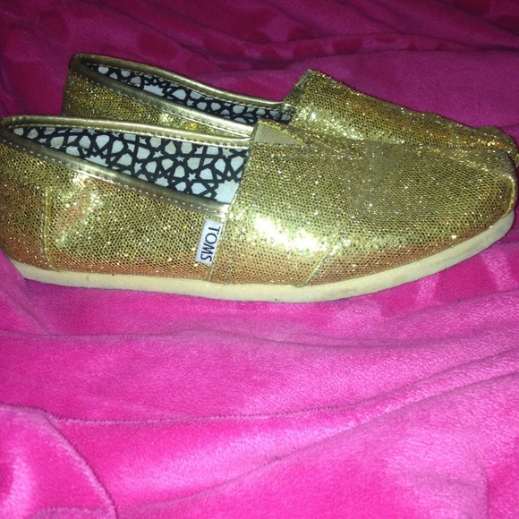 Gold sparkle toms - Picture 3 of 4