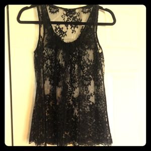 Express lace tank top