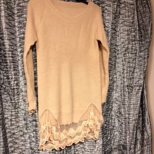 ❗️❗️SOLD❗️❗️Embellished lace long sweater