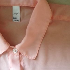 REDUCEDAmerican Apparel Chiffon Oversized ButtonUp