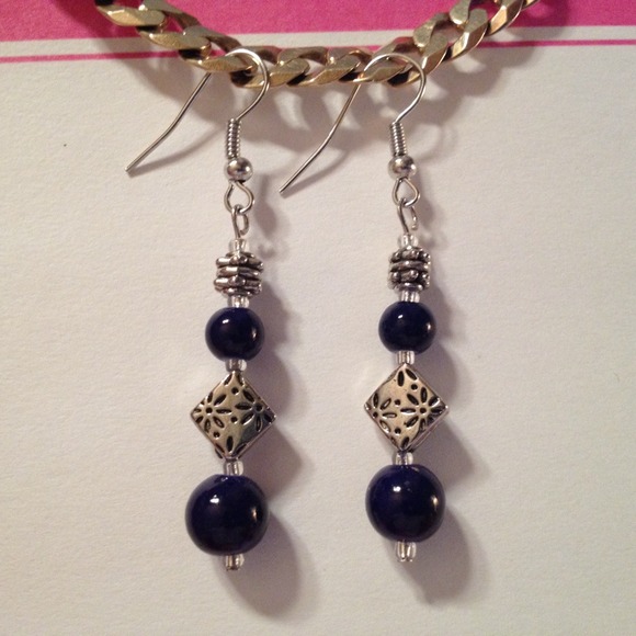 Glass Bead Earrings by Dawn - Picture 1 of 1
