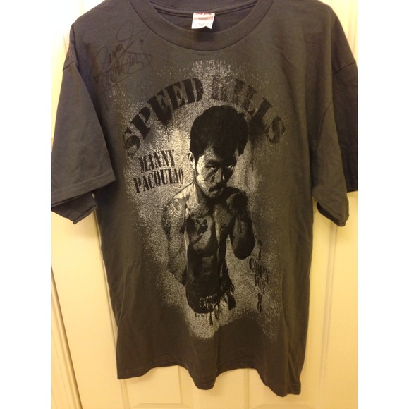 SIGNED Manny Pacquiao shirt