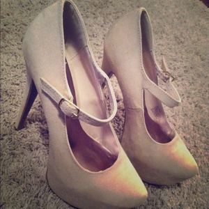 Cream colored heels