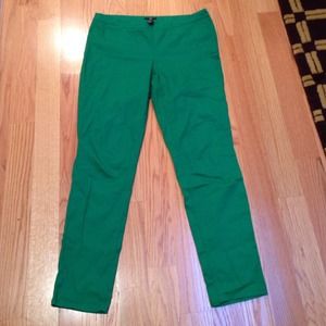 H&M green skinny leg pants