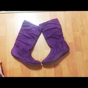 Purple boots