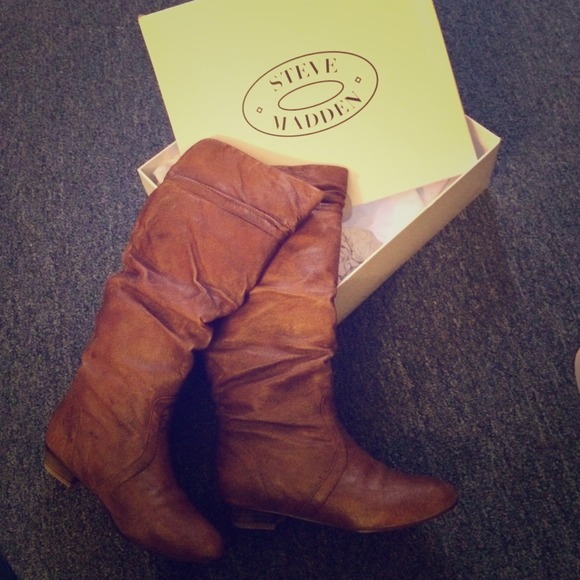 Steve Madden Candence Brown Leather Boots